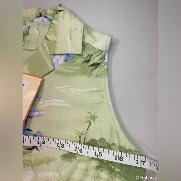 Tommy Bahama 100% Silk Anthurium Island Dress Size 6 Chive Green Floral NWT - Picture 6 of 9